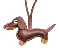 Carino Cucciolo di Cane Borsa Ciondolo Portachiavi Moda Pu Pelle Bassotto Portachiavi Accessori