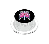 Carino Cuore Polmoni Anatomia Amore Scienza Medica Arte PopSockets PopGrip per MagSafe