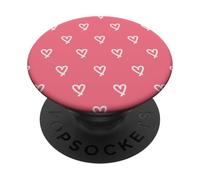 Carino Cuori Modello Rosa Bianco San Valentino PopSockets PopGrip Adesivo