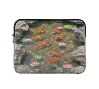 Carino Custodie per computer portatile 15 pollici 3D Art Kois Clear Pond | 15 pollici Computer Bag per gli uomini funda para computadora L