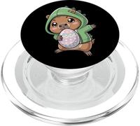 Carino Dabbing Capybara Dinosauro Ragazzi Bambini Uovo di Pasqua a tema PopSockets PopGrip per MagSafe