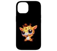 Carino Dabbing Giraffa Cartoon Kawaii Animale Custodia per iPhone 14