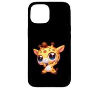 Carino Dabbing Giraffa Cartoon Kawaii Animale Custodia per iPhone 15