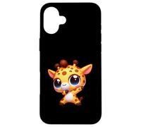 Carino Dabbing Giraffa Cartoon Kawaii Animale Custodia per iPhone 16 Plus