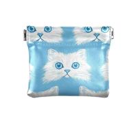 Carino Del Fumetto Bianco Gatto Moda Donne PU Cuoio Moneta Borsa Impermeabile Cosmetici Borse per la Borsa per le Donne monedero para Hombre