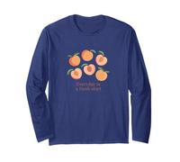 Carino, delizioso pesca, pieno di speranza, ogni giorno è un nuovo inizio Maglia a Manica
