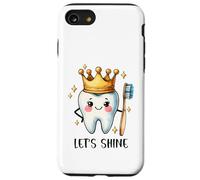 Carino Dente Carattere Con Corona Brillante Custodia per iPhone SE (2020) / 7/8