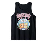 Carino design con scritta "Darling you are my butter" per coppie innamorate Canotta