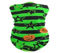Carino Diavolo Verde per Halloween Caldo/Freddo Protezione solare passamontagna ghette collo passamontagna multiuso maschere facciali riutilizzabili per adulti per Escursioni Escursioni Halloween