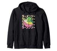Carino Dinosauro Ramen Amante Stile Giapponese Felpa con Cappuccio