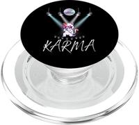 Carino divertente gatto amante musica concerto discoteca canto gatto karma PopSockets PopGrip per MagSafe