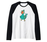 Carino Dodo Bird da Mauritius Maglia con Maniche Raglan