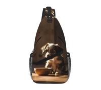 Carino Dog Bone Bowl Woof Paw Crossbody Sling Bag Crossbody Borsa a tracolla Borsa a tracolla Tracolla Tracolla Vita Fanny Pack Uomini Donne