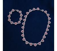 Carino Donna Opera Set Gioielli, con Rossa 5A Zircone Cubico, Julia Roberts