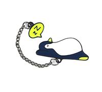 Carino Dormire Animale Catena di Metallo Spilla Pinguino Elefante Maiale Gatto Smalto Spilli Camicia Giubbotti Spilla Del Fumetto Distintivo Dei Monili del Regalo