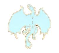 Carino Drago Smalto Pin Nero Bianco Mostro Spilla Per Camicia Revers Bag, normale, Metallo non prezioso