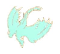 Carino Drago Smalto Pin Nero Bianco Mostro Spilla Per Camicia Revers Bag, normale, Metallo non prezioso
