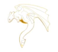 Carino Drago Smalto Pin Nero Bianco Mostro Spilla Per Camicia Revers Bag, normale, Metallo non prezioso