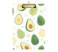 Carino e cartone animato verde avocado A4 raccoglitore Appunti Organizer Appunti Hardware Ottone Hard Board per Insegnante Infermieristica Dimensioni 9 x 12