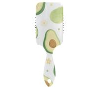 Carino e cartone animato verde avocado carino pennello per gli uomini capelli ricci Progettato cuoio capelluto massaggiatore spazzola per asciugare con manico ergonomico cepillos para cabello