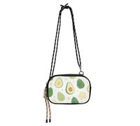 Carino e Cartone Animato Verde Avocado Piccolo Crossbody Borsa Donna Alla Moda con Cinghia Regolabile Casual Telefono Borsa Petto Camminare il cane carteras elegantes para mujer