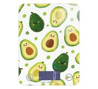 Carino e cartone animato verde avocado spezie bilancia da cucina per cibo 5 kg/5 g, piccola bilancia da cucina grammi con 4 unità per (utente) (utente) (utente) pesa para alimentos