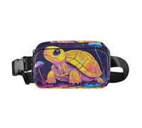 Carino Eastern Box Turtle elegante borsa a tracolla marsupio per donne uomini adolescenti mini cintura toracica marsupio con cinghia regolabile per viaggi, palestra, lavoro, carino Eastern Box