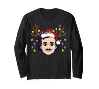 Carino Edgar Allan Poe Renna Corna Natale Maglia a Manica