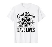 Carino EMT Mamma Paramedico Cool Moms Salvare Vite Maglietta