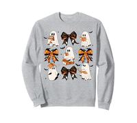 Carino Fantasma Coquette Bow Bookish ABC Halloween Book Teacher Felpa