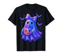 Carino Fantasma Coquette Bow Halloween Spooky Stagione Ragazza Donne Maglietta
