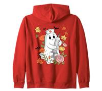 Carino Fantasma Infermiera con siringa Halloween Spirito Felpa con Cappuccio