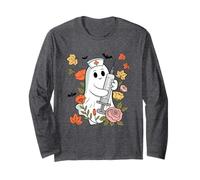 Carino Fantasma Infermiera con siringa Halloween Spirito Maglia a Manica