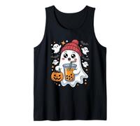 Carino Fantasma Kawaii Boo Bubble Milk Tea Halloween Boba Tea Canotta