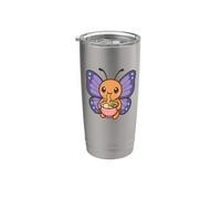 Carino Farfalla Mangiare Ramen Kawaii Food Art Bicchiere termico in acciaio inox doppia parete