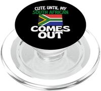 Carino fino a quando il mio sudafricano non esce divertente in Sud Africa PopSockets PopGrip per MagSafe