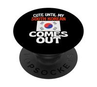 Carino fino al mio sudcoreano esce divertente Corea del Sud PopSockets PopGrip Adesivo