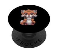 Carino Fox Illustrazione Animale PopSockets PopGrip Adesivo