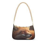 Carino Fox Stampa Carino Hobo Sera Borsa Donna Tote Borsa Animale Colorato Borsa a Tracolla Chiusura Cerniera