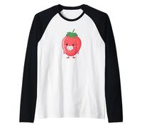 Carino Fragola Frutta con Ciuccio Costume Maglia con Maniche Raglan