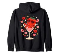 Carino fragola Martini Love Kawaii Coquette Design Felpa con Cappuccio
