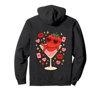 Carino fragola Martini Love Kawaii Coquette Design Felpa con Cappuccio