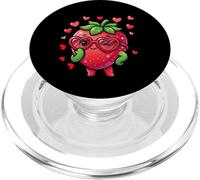 Carino Fragola Valentine Cartoon Winking Frutta Con Cuore PopSockets PopGrip per MagSafe