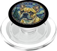 Carino Francese Bulldog Frenchie, 0il Pittura Illustrazione PopSockets PopGrip per MagSafe