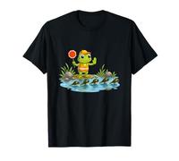 Carino Frog Crossing Guardia con Girini Stagno Maglietta