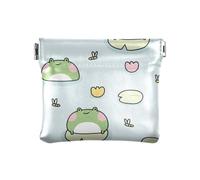 Carino Frog Donne In Pelle Moneta Cambia Borsa Comodo Accessori Da Viaggio per Uomo Donna Viaggio, Graziosa rana, 1 Size, Accessorio da viaggio