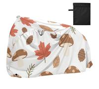 Carino Fumetto Funghi Marrone Impermeabile Copertura Della Bici Esterna con Fori di Blocco Interno Esterno Deposito Copertura Bici Da Strada Adatto per La Maggior Parte Accessorios para Bici di Mont