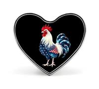 Carino Gallo Bandiera degli Stati Uniti Modello Carino Spille da bavero Cuore Spilla Cravatta Abito Accessori per uomo Donna Matrimonio Compleanno