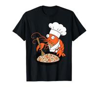 Carino Gamberetti Chef Cucinare Riso Fritto EBI Maglietta