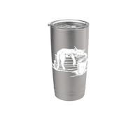 Carino gatti libri caffè gatto dormire sull'illustrazione del libro Bicchiere termico in acciaio inox doppia parete